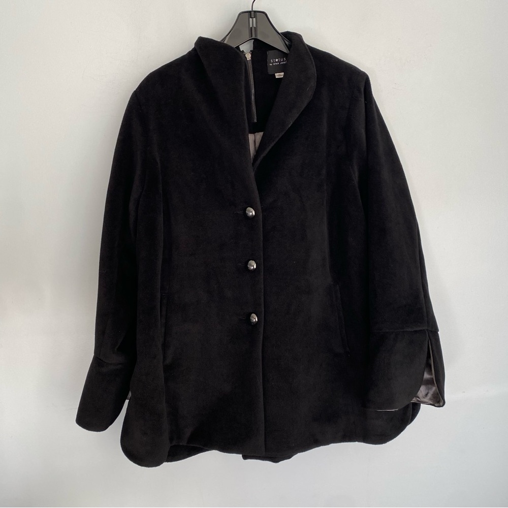 Status by Star Jones Coat Black Size XL